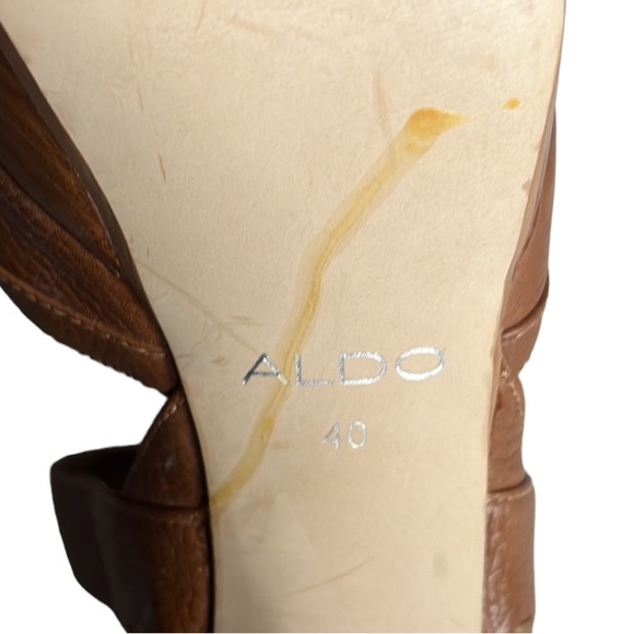 ALDO Brown Platform Strappy Sandal Size 9 - Picture 13 of 14
